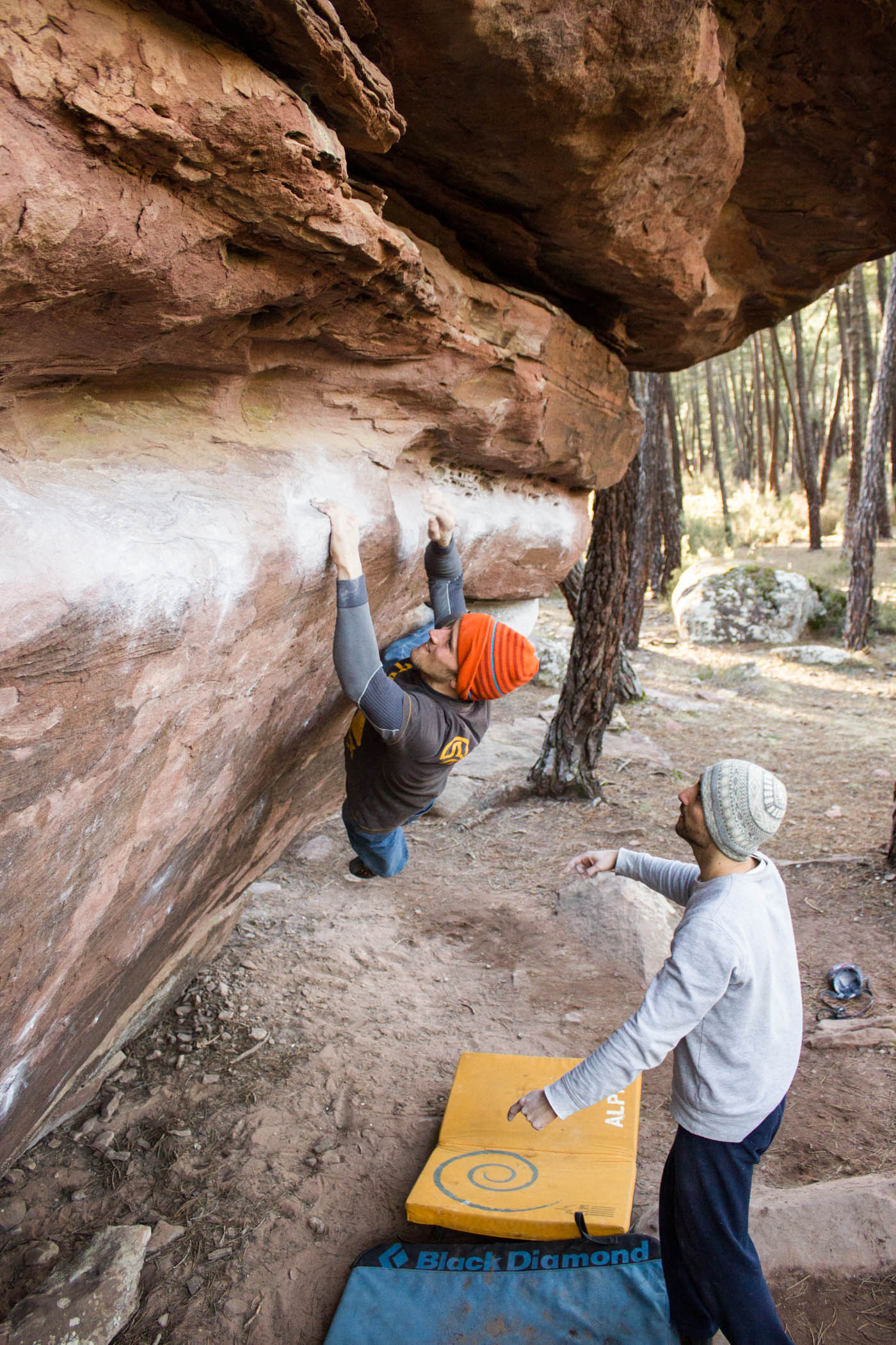 Rock climbing in Albarracin (Spain) Boulder Valencia Climb
